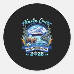 Matching Family Friends And Group Alaskan Alaska C Classic Round Sticker