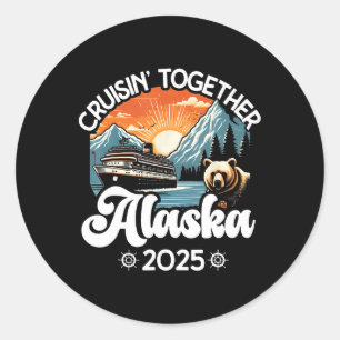 Matching Family Friends And Group Alaskan Alaska C Classic Round Sticker