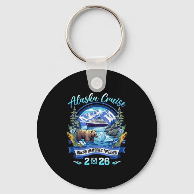 Matching Family Friends And Group Alaskan Alaska C Key Ring (Front)