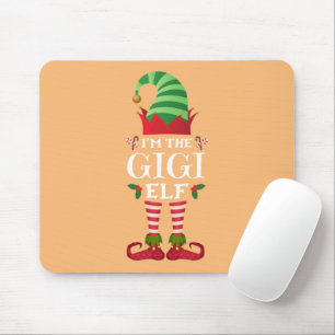 Matching Family Funny I'm The Gigi Elf Christmas Mouse Mat
