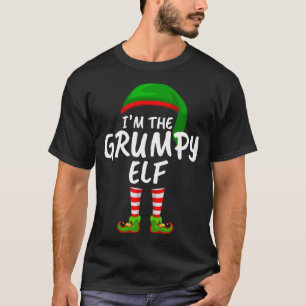 Matching Family Funny I'm The Grumpy Elf Christmas T-Shirt