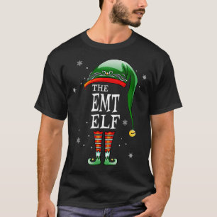 Matching Family Funny The Emt Elf Christmas  T-Shirt
