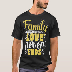 Matching Family Gathering Reunion Party Family Lov T-Shirt