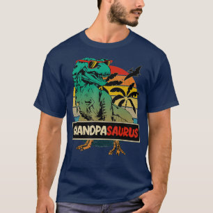 Matching Family Grandpasaurus TRex Fathers Day T-Shirt