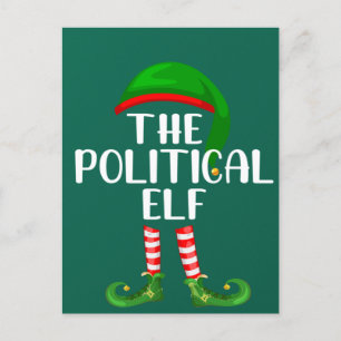 Matching Family Group Christmas The Political Elf Postcard