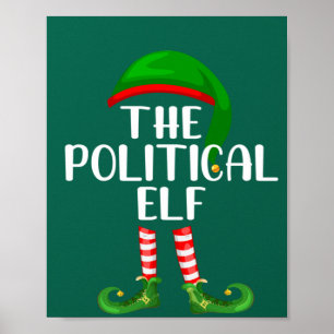 Matching Family Group Christmas The Political Elf Poster