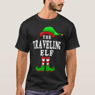 Matching Family Group Christmas  The Traveling Elf T-Shirt
