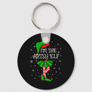 Matching Family Group I'm The Artsy Elf Christmas Key Ring