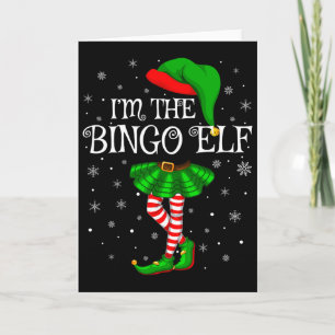 Matching Family Group I'm The Bingo Elf Christmas Card