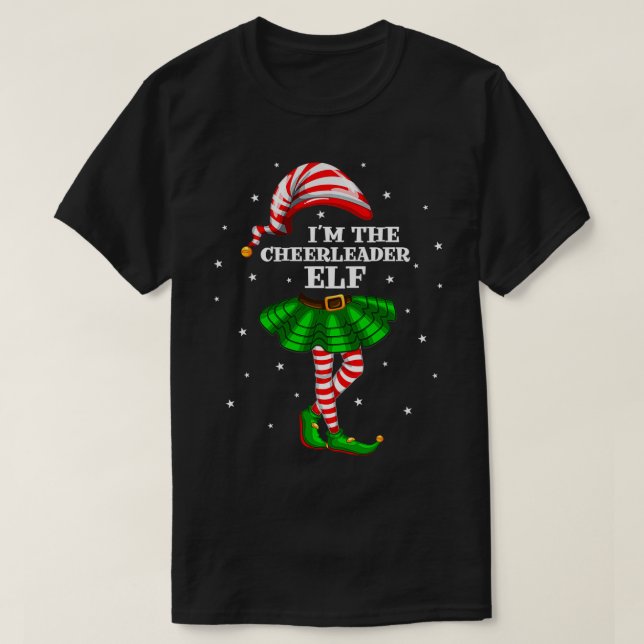 Matching Family Group Im The Cheerleader Elf Chris T-Shirt (Design Front)