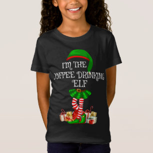 Matching Family Group I'm The Coffee Drinking Elf T-Shirt