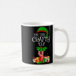 Matching Family Group I'm The Crafty Elf Christmas Coffee Mug<br><div class="desc">Matching Family Group I'm The Crafty Elf Christmas</div>