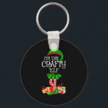 Matching Family Group I'm The Crafty Elf Christmas Key Ring<br><div class="desc">Matching Family Group I'm The Crafty Elf Christmas</div>