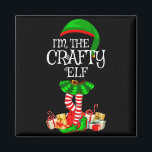 Matching Family Group I'm The Crafty Elf Christmas Magnet<br><div class="desc">Matching Family Group I'm The Crafty Elf Christmas</div>