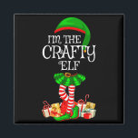 Matching Family Group I'm The Crafty Elf Christmas Magnet<br><div class="desc">Matching Family Group I'm The Crafty Elf Christmas</div>