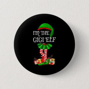 Matching Family Group I'm The Gigi Elf Christmas  6 Cm Round Badge