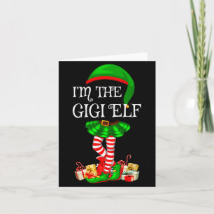 Matching Family Group I'm The Gigi Elf Christmas  Card