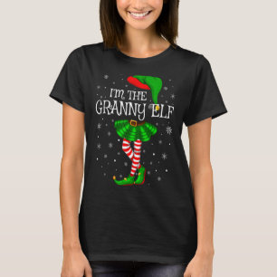 Matching Family Group I'm The Granny Elf Christmas T-Shirt
