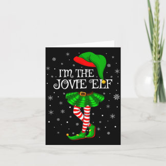 Matching Family Group Im The Jovie Elf Christmas Card