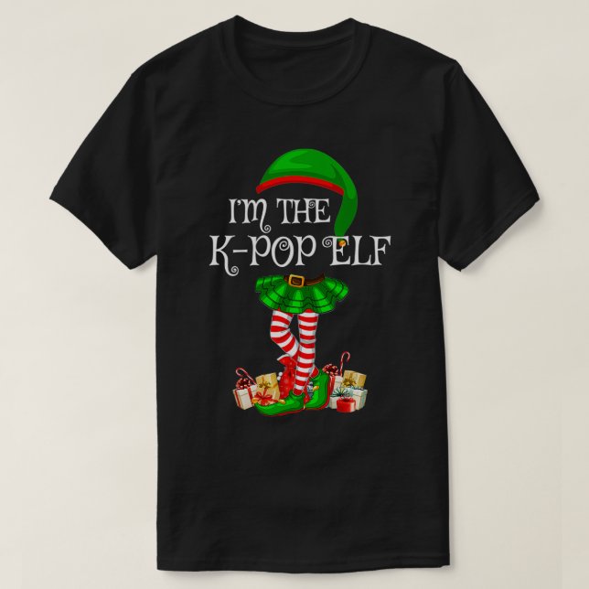 Matching Family Group I'm The KPop Elf Christmas  T-Shirt (Design Front)