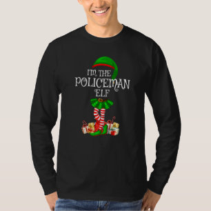 Matching Family Group I'm The Policeman Elf Christ T-Shirt