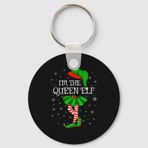 Matching Family Group I'm The Queen Elf Christmas  Key Ring