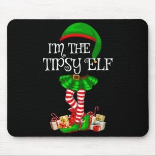 Matching Family Group I'm The Tipsy Elf Christmas  Mouse Mat