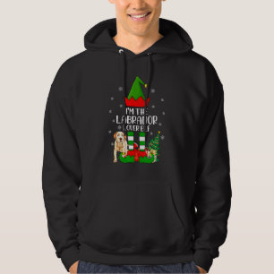 Matching Family I'm The Labrador Elf Christmas Hoodie