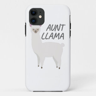 Matching Family Llama Aunt Llama for Auntie iPhone 11 Case