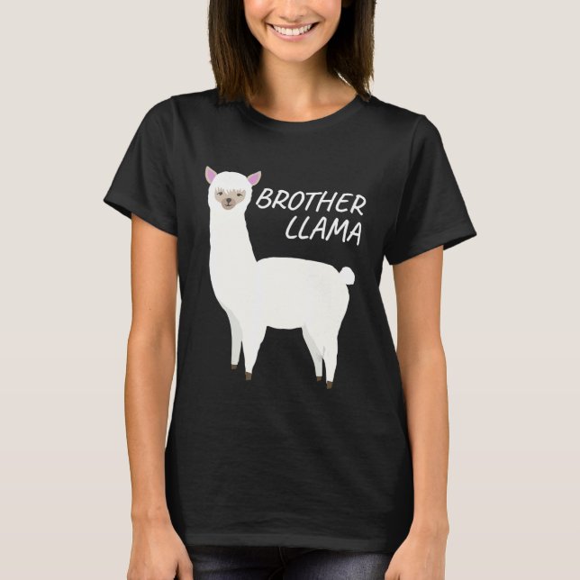 Matching Family Llama  Brother Llama for Bro T-Shirt (Front)