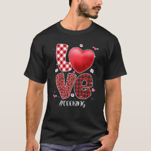 Matching Family Love Cooking Heart Funny Couple Va T-Shirt