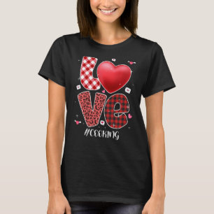 Matching Family Love Cooking Heart Funny Couple Va T-Shirt