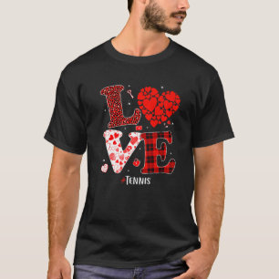 Matching Family Love Tennis Heart Funny Valentine T-Shirt