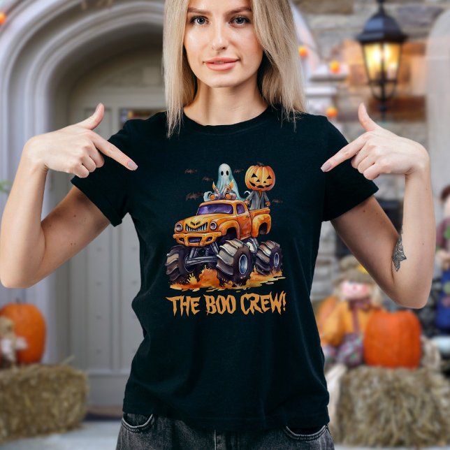 Matching Family Monster Truck Cute Boo Crew Womens T-Shirt (Creator Uploaded)