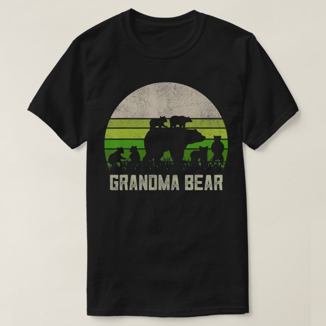 Matching Family Outfits, Grandma Bear Grandkids 6  T-Shirt (Design Front)