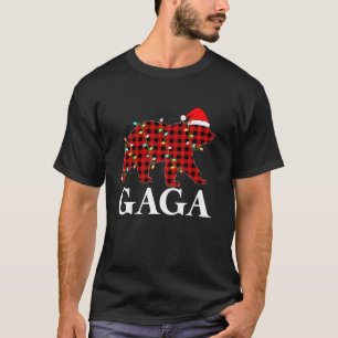 Matching Family Pyjamas Buffalo Plaid Gaga Bear Ch T-Shirt