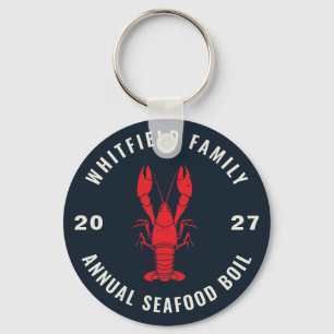 Matching Family Reunion Seafood Boil Custom Key Ring