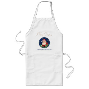 Matching Family Santa Claus Vintage Christmas Long Apron