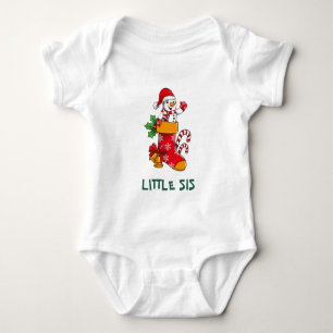 Matching Family Snowman Christmas Custom Name Baby Bodysuit