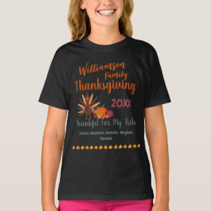 Matching Family Thanksgiving Outfits Names Year T-Shirt