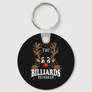 Matching Family The Billiards Reindeer Christmas Key Ring