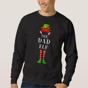 Matching Family The Dad Elf Christmas Pj Group Sweatshirt