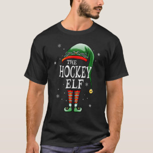 Matching Family  The Hockey Elf Christmas T-Shirt