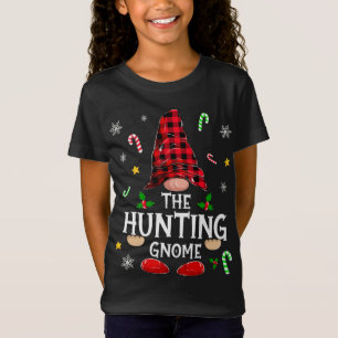 Matching Family The Hunting Gnome Christmas Pajama T-Shirt