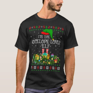 Matching Family Ugly I'm The Antelope Elf Christma T-Shirt