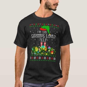 Matching Family Ugly I'm The Shrimps Elf Christmas T-Shirt