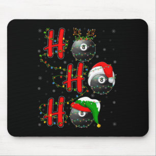 Matching Family Xmas Santa Ho Ho Ho Billiards Chri Mouse Mat