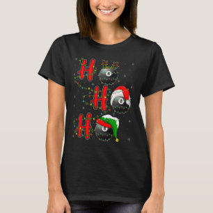 Matching Family Xmas Santa Ho Ho Ho Billiards Chri T-Shirt