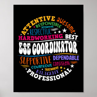 Matching First Day Of School Ese Coordinator Excep Poster