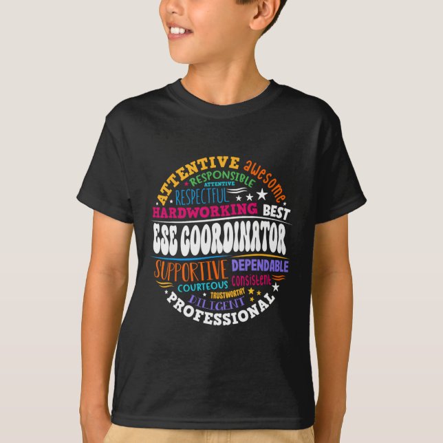 Matching First Day Of School Ese Coordinator Excep T-Shirt (Front)